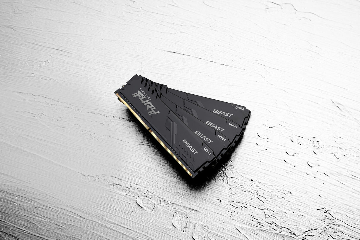 Kingston Technology FURY Beast 16GB 3600MT/s DDR4 CL17 DIMM (Sæt med 2) Black