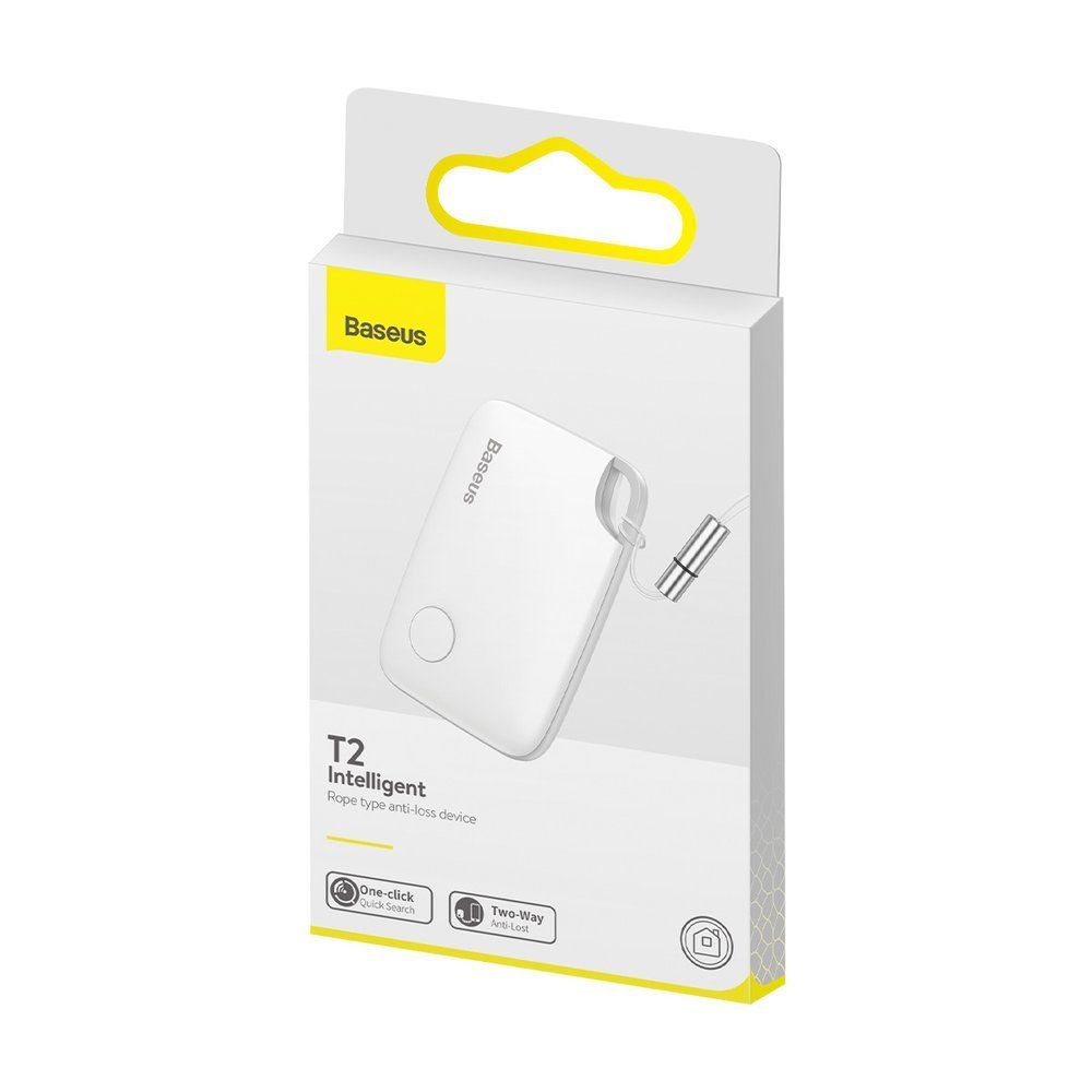 Baseus T2 keychain mini wireless key and other object finder white (ZLFDQT2-02)