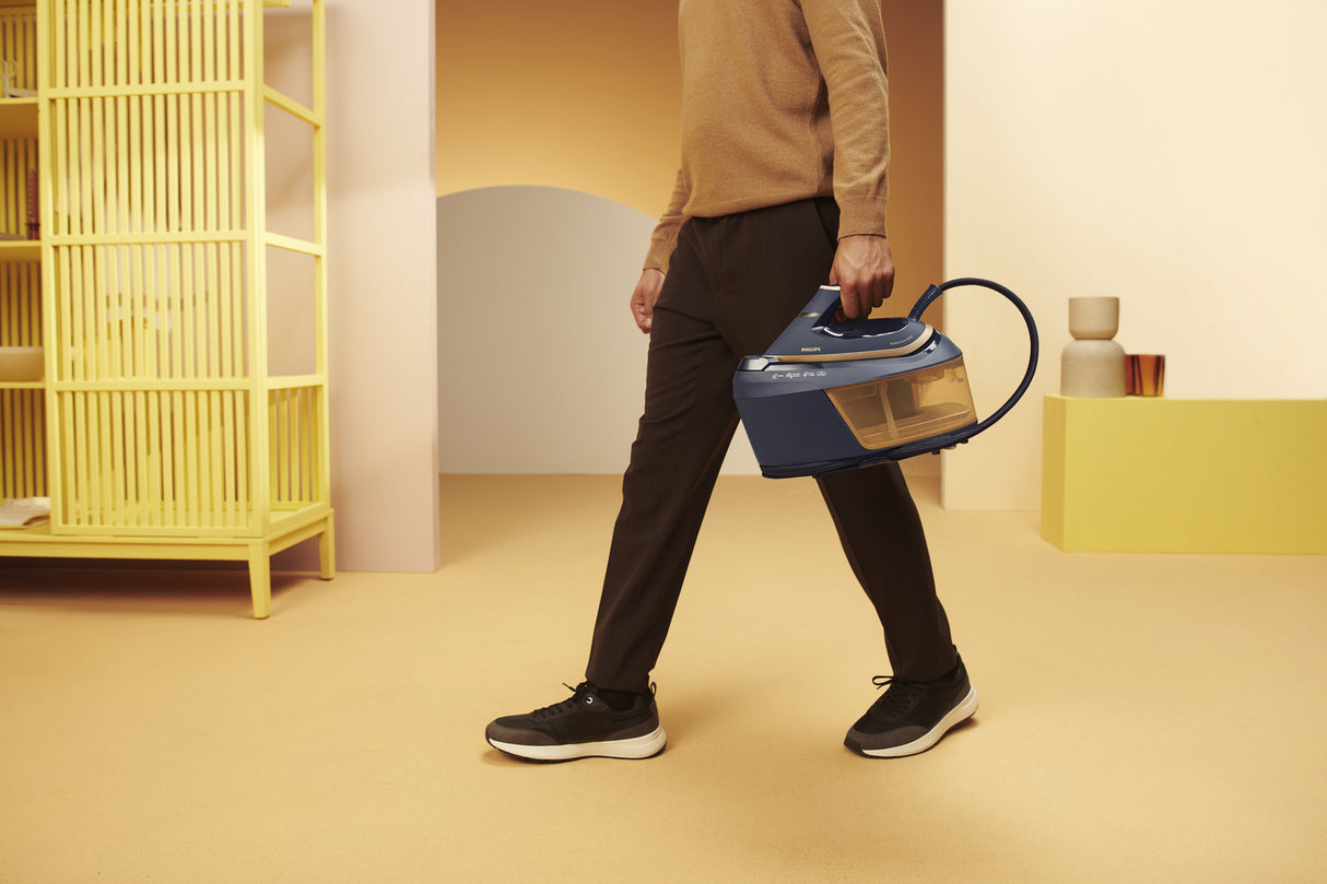 Philips PSG6066/20 Dampstrygning station 2400 W 1,8 L SteamGlide Advanced Blå, Guld