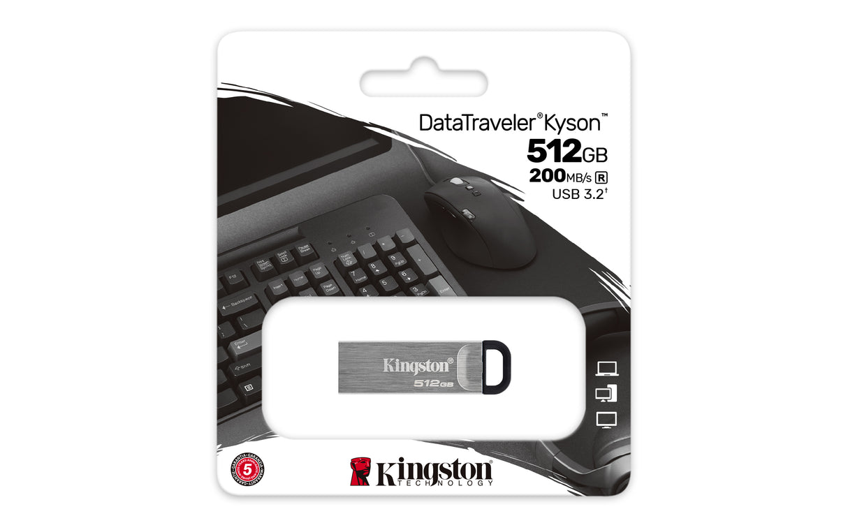 Kingston DataTraveler Kyson 512GB USB 3.2 Gen 1 Sølv