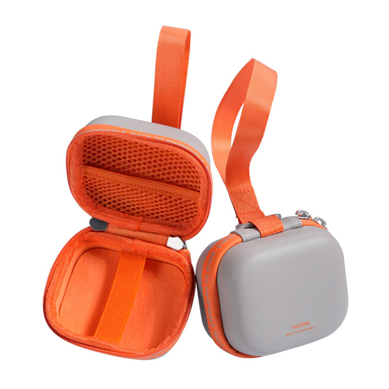 Telesin DisAdv EVA Universal Mini Transport Bag til sportskameraer (grå-orange)