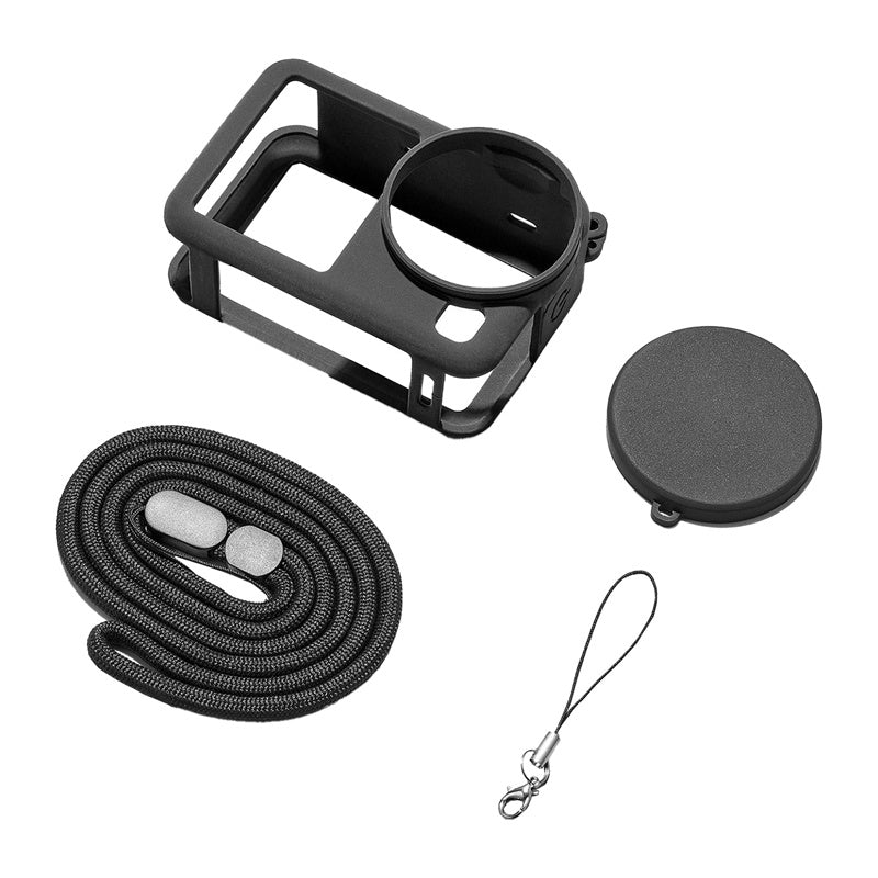 Puluz silikone beskyttelsesfoder med rem til DJI Osmo Action 6