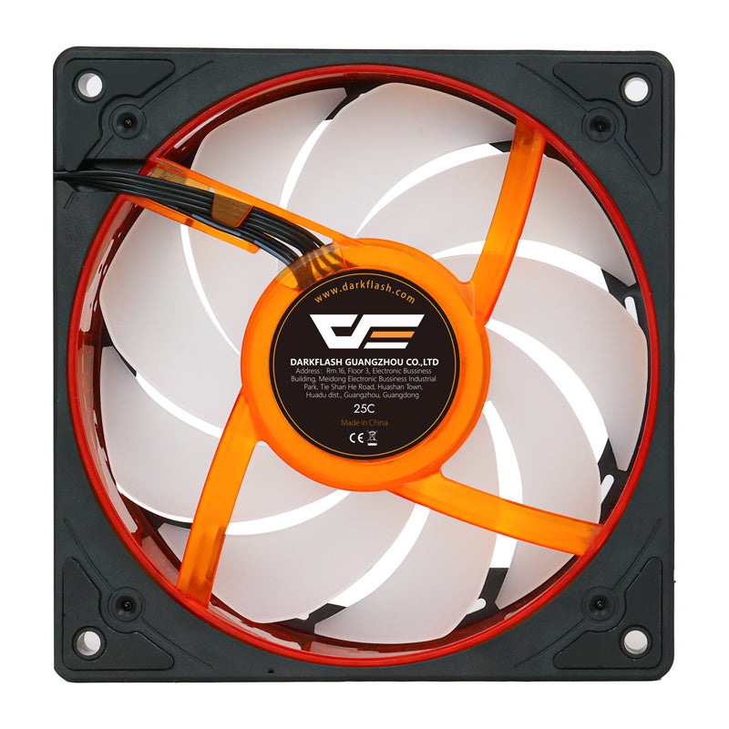 Darkflash DE8-køleventilator (sort)