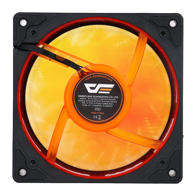 Darkflash DE8-køleventilator (sort)