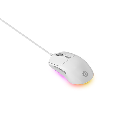 SteelSeries Rival 3 Gen 2 - White - Gaming mus