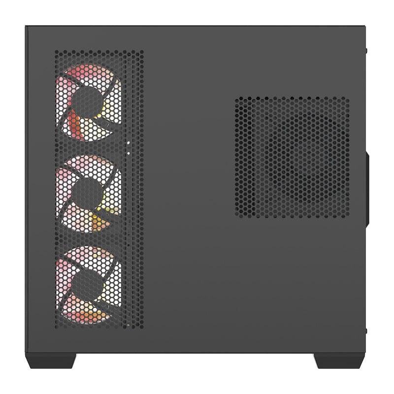 DarkFlash C280 computerkasse (sort) + 7 ventilatorer
