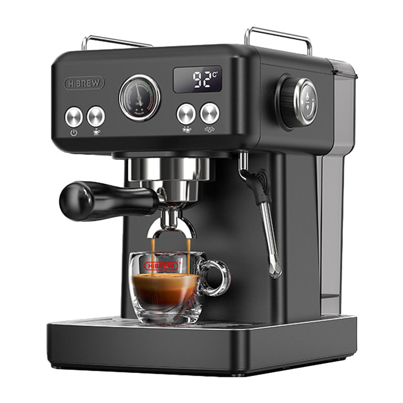 HiBREW H10A espressomaskine med temperaturregulering (sort)