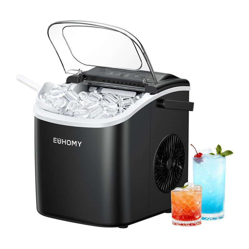 Euhomy IM001-isblokkefabrikant, 1,2 l, 12 kg (sort)