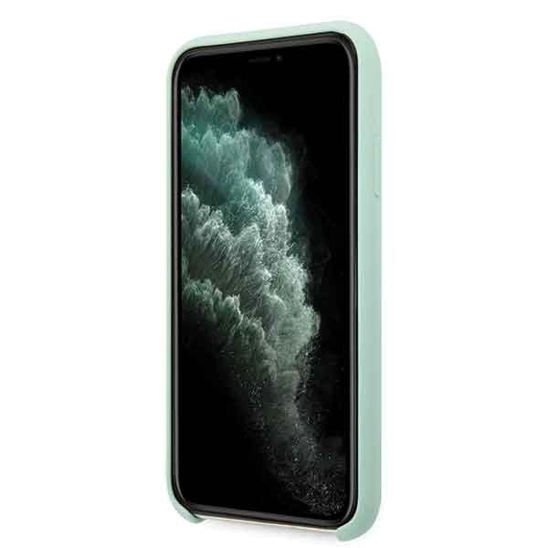 Guess GUHCN58LSLMGG iPhone 11 Pro zielony/grøn hårdkasse Silicone Vintage Gold Logo