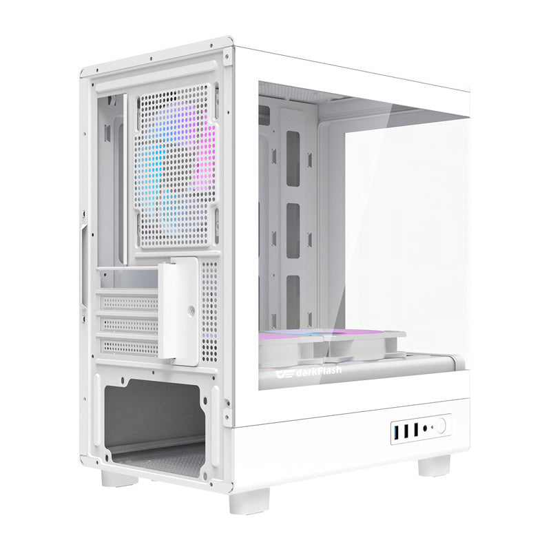 Darkflash DB330M Computer Case + 3 Fans (hvid)