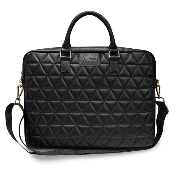 Guess Quilted taske til en 16" laptop - sort