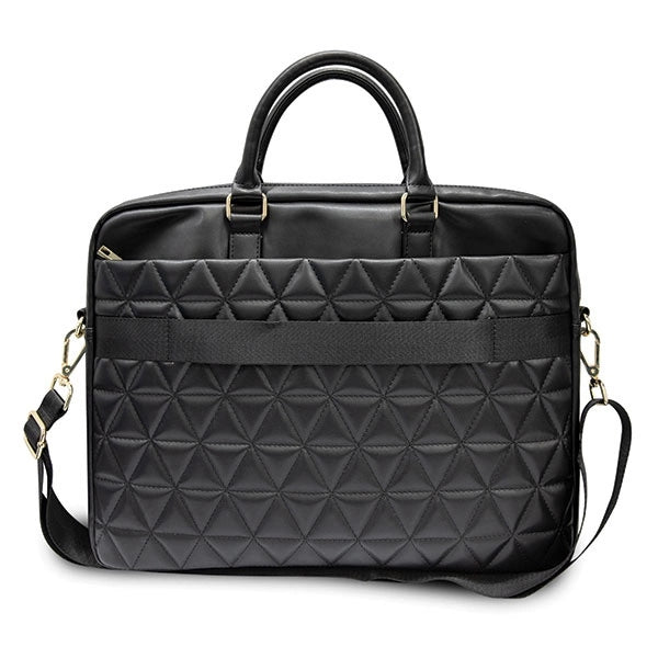 Guess Quilted taske til en 16" laptop - sort
