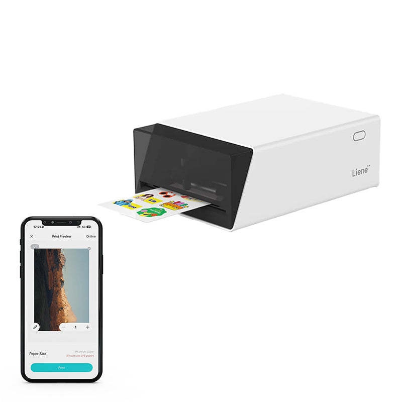 Liene Pix Cut 2-i-1 bærbar foto printer