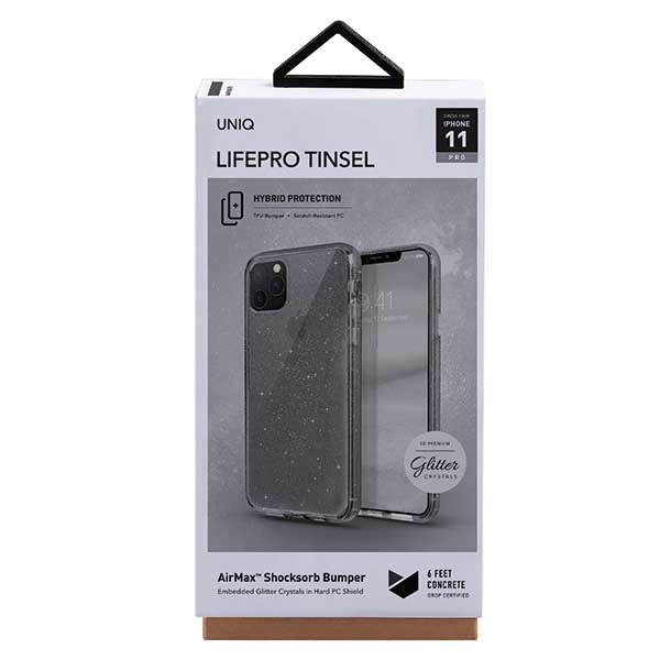 Uniq LifePro Tinsel case til iPhone 11 Pro - sort