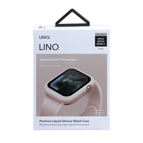 Uniq Lino-hylster til Apple Watch 4 / 5 / 6 / SE 44 mm - pink