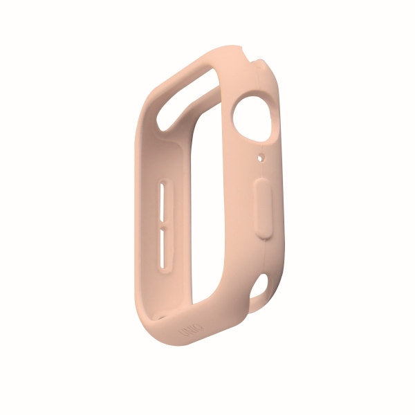 Uniq Lino-hylster til Apple Watch 4 / 5 / 6 / SE 44 mm - pink
