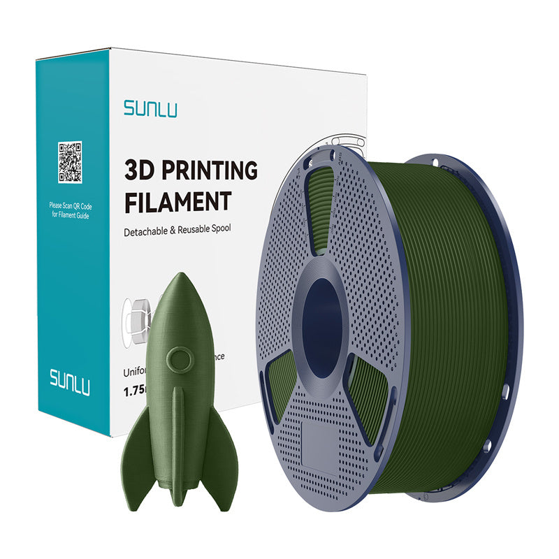 Sunlu PLA-filament til højhastighedstjeneste (oliven)