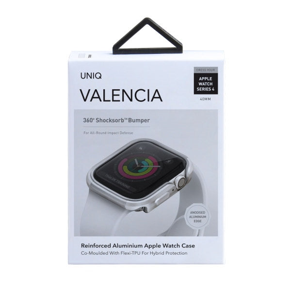 Uniq Valencia-kasse til Apple Watch 4 / 5 / 6 / SE 40 mm - sølv