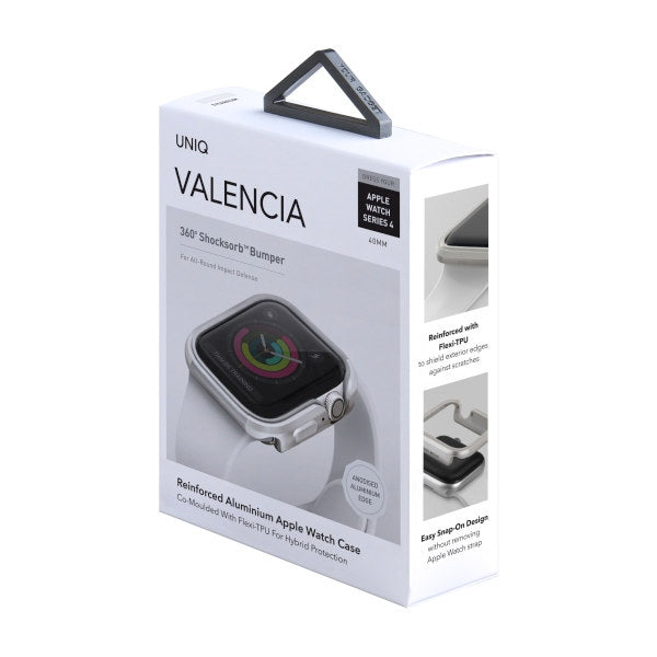 Uniq Valencia-kasse til Apple Watch 4 / 5 / 6 / SE 40 mm - sølv