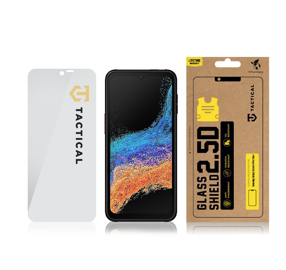 Tactical Glass Shield 2.5D for Samsung Galaxy Xcover 6 Pro Clear