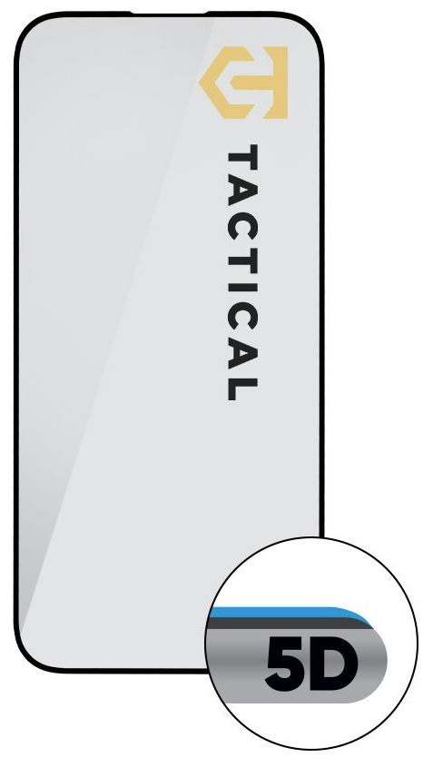 Tactical Glass Shield 5D for Apple iPhone 15 Pro Black