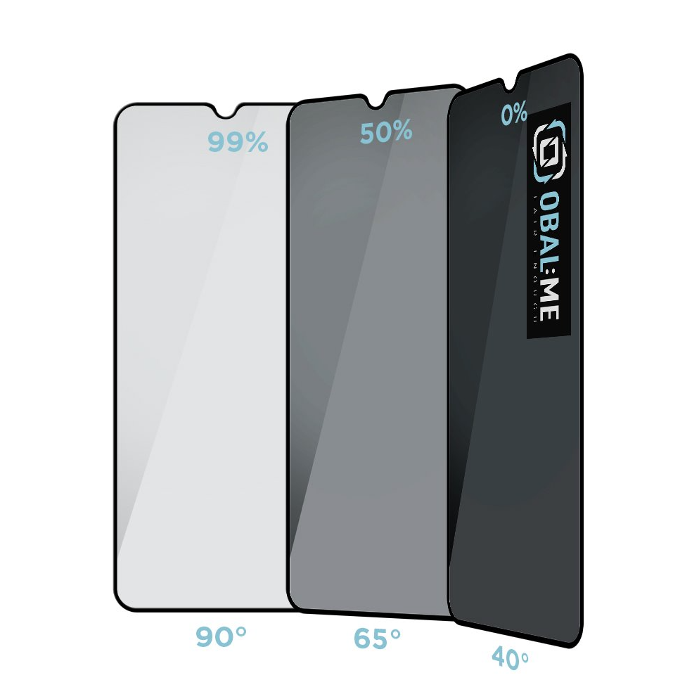 OBAL:ME Privacy 5D Glass Screen Protector for Samsung Galaxy A37 5G/A57 5G Black