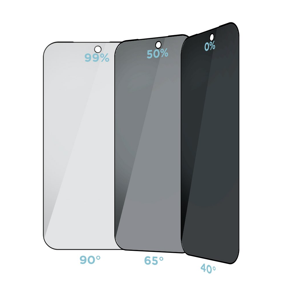 OBAL:ME Privacy 5D Glass Screen Protector for Apple iPhone 18 Pro Max Black