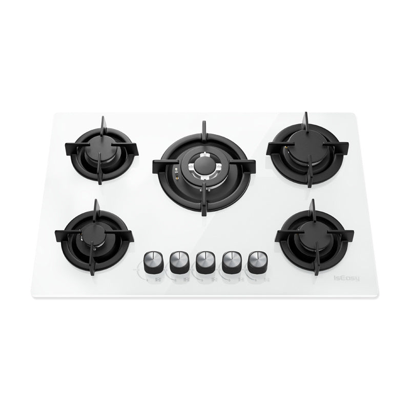 ISEASY MGBG-775 gasgrill med 5 brændere (hvid)