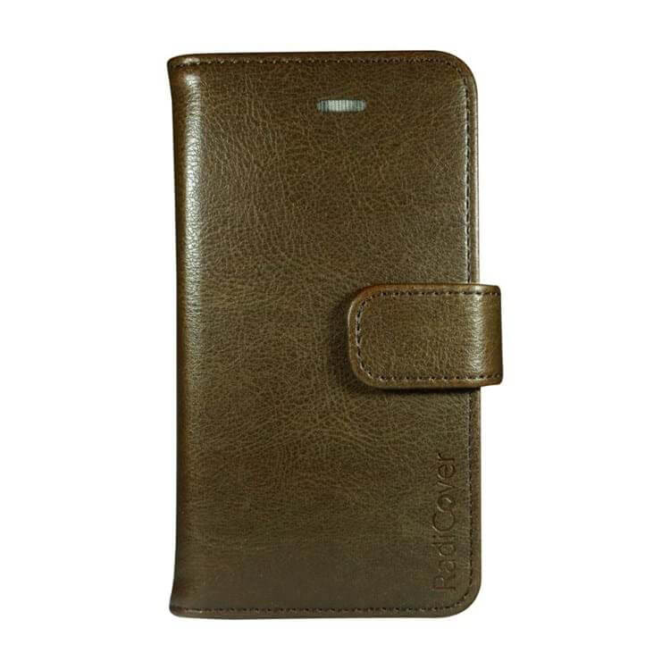 Radicover Strålingsbeskyttelse Wallet Pu I Phone 6/7/8/Se2020 Flipcover Brun