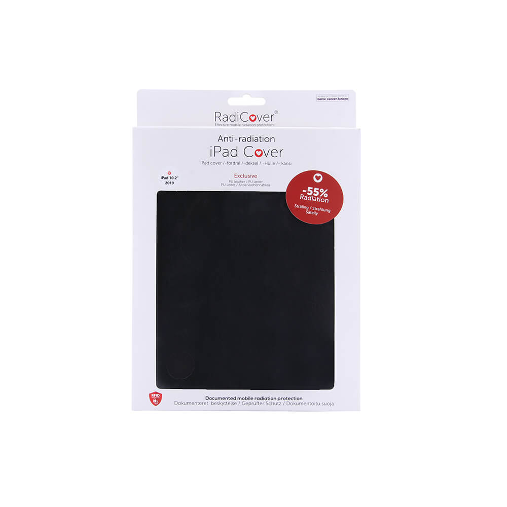 Radicover Strålingsbeskyttelse Tablet Cover Pu I Pad 10,2" 2019/2020/2021 Sort