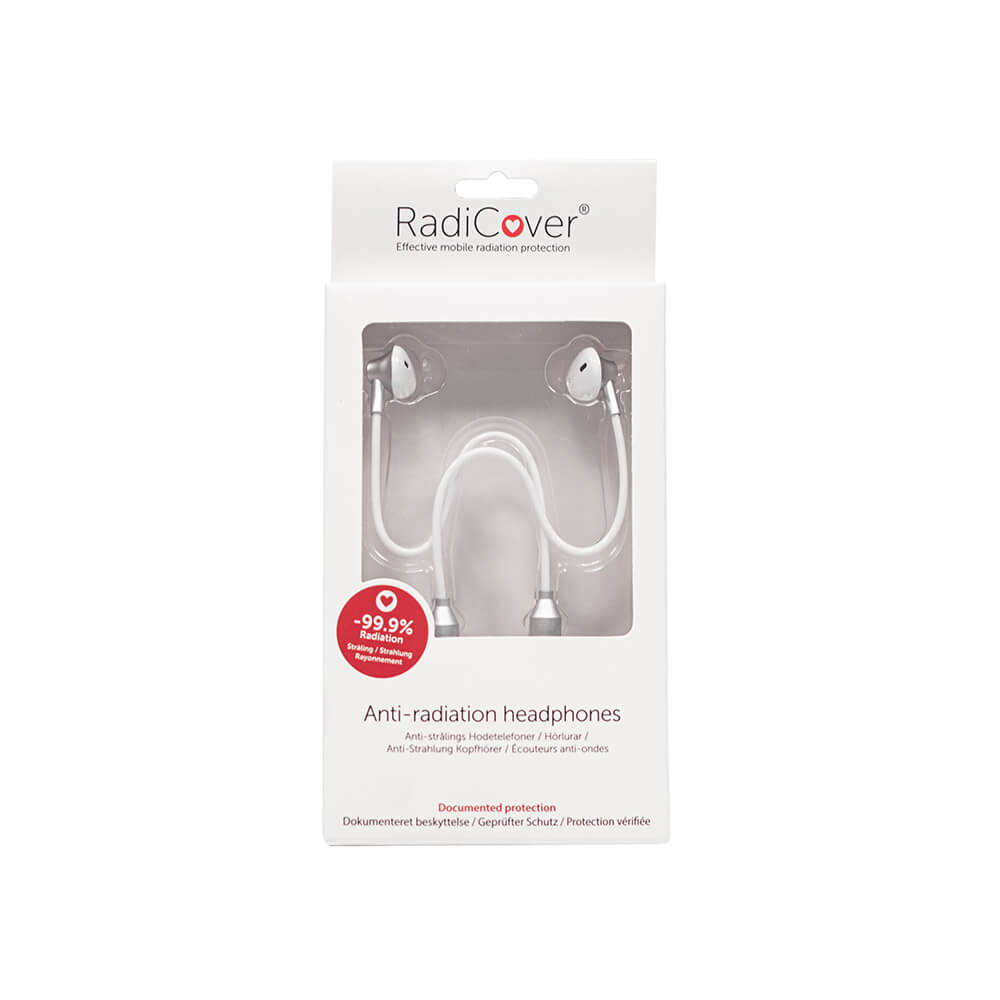 Radicover Radiation Protected Headphone Wired In Ear Mic Volume Control