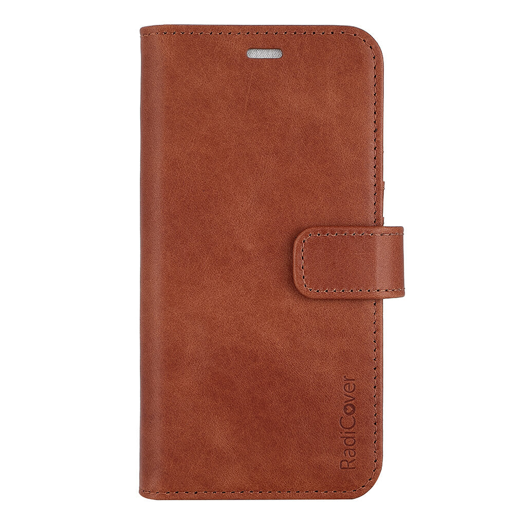 Radicover 2in1 3 Card Anti Radiation Rfid I Phone 13 / 14 6,1" Brown Leather