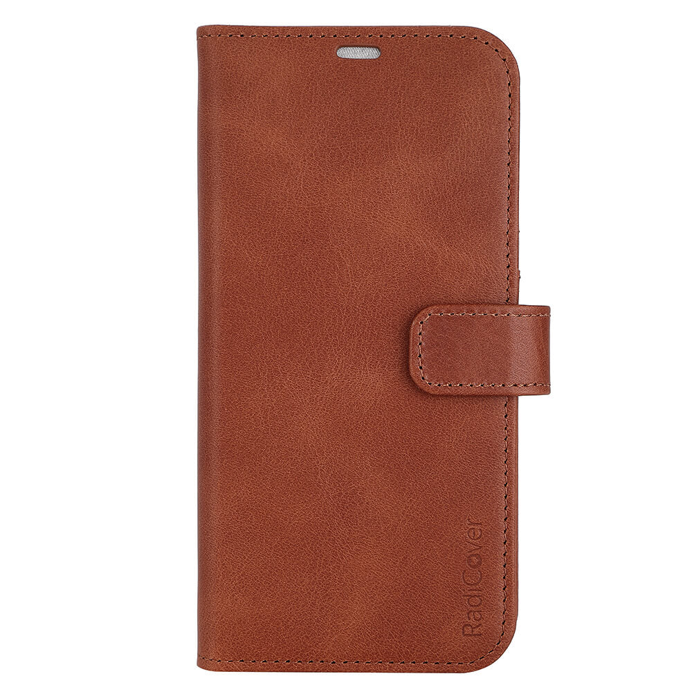 Radicover 2in1 3 Card Anti Radiation Rfid I Phone 14 Plus 6,7" Brown Leather