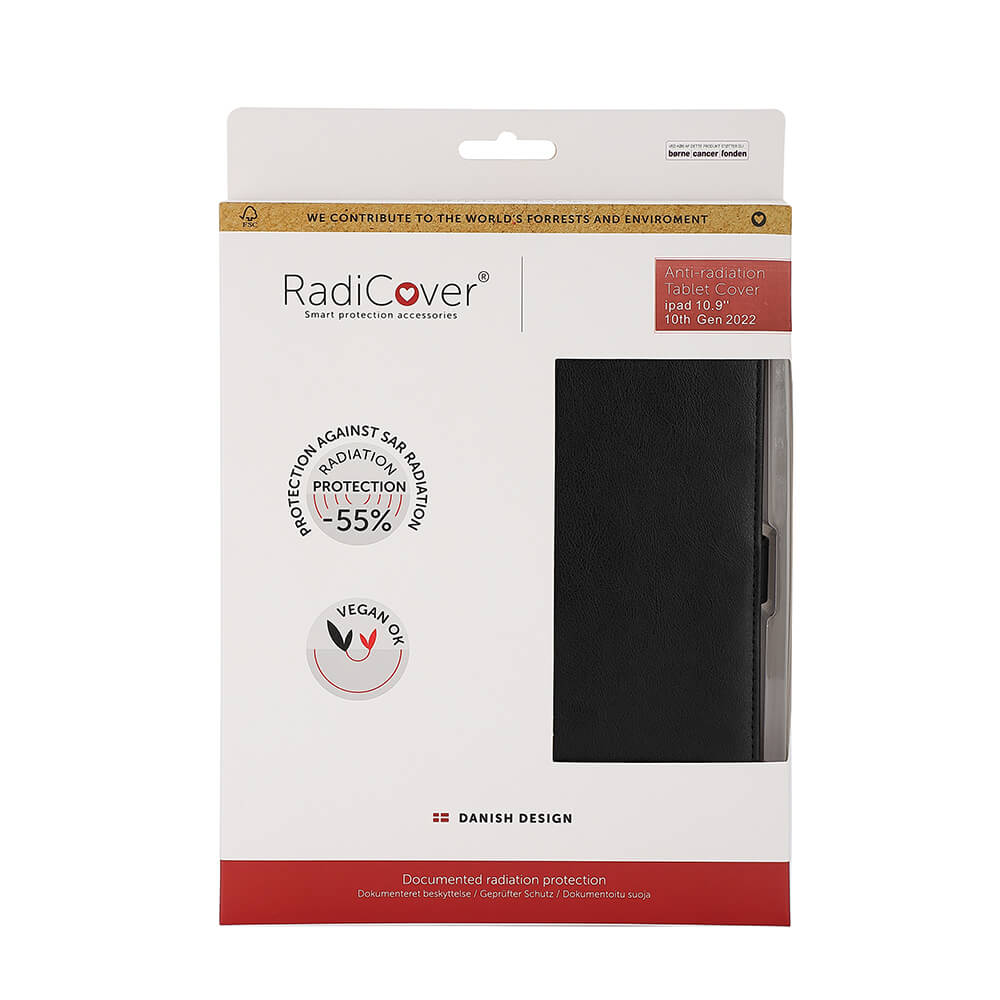 Radicover Radiation Protected Tablet Cover Pu I Pad 10,9" 10th Gen 2022 Black