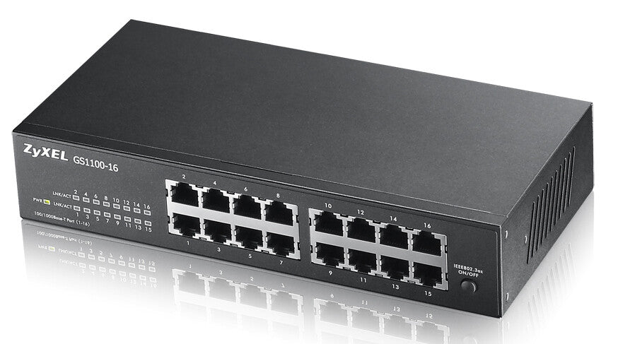 Zyxel GS1100-16 Ikke administreret Gigabit Ethernet (10/100/1000)