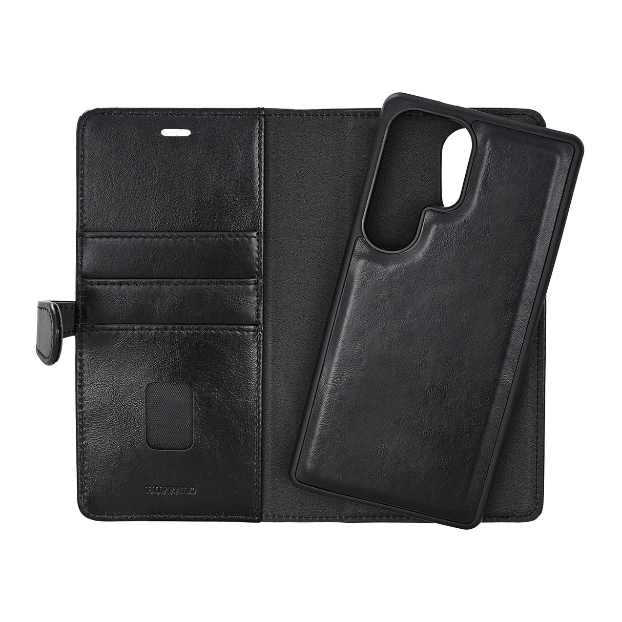 Wallet 2i1 3 Kort Læder Sort - Samsung Galaxy S26 Ultra
