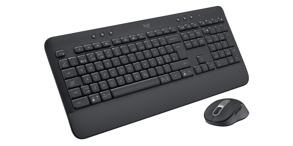 Logitech 920-011010 tastatur Mus inkluderet Kontor Bluetooth QWERTY Nordisk Grafit