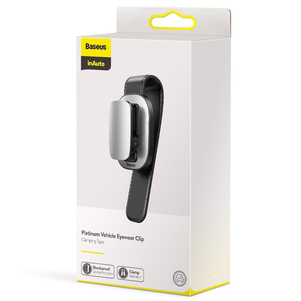 Baseus Car Holder Glasses Clip Silver (ACYJN-B0S)