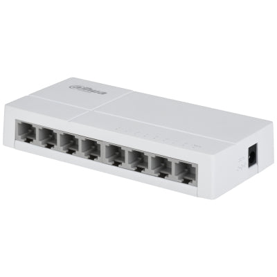 Dahua Technology PoE SF1008-EUR netværksswitch Ikke administreret Fast Ethernet (10/100) Strøm over Ethernet (PoE) Desktop Lys grå