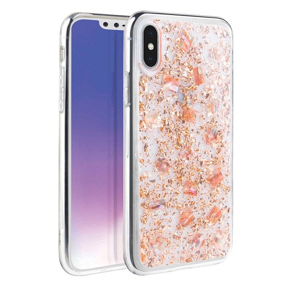 Uniq Lumence Clear Case til iPhone Xs Max - pink og guld