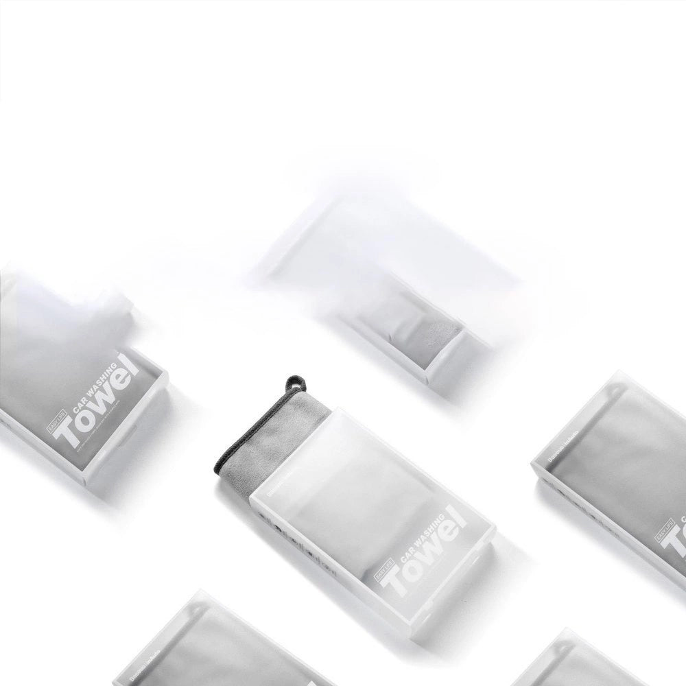 Baseus 2 x Microfiber Car tørretørklæde Microfiber 40cm x 40cm Grå (CRXCMJ-0G)