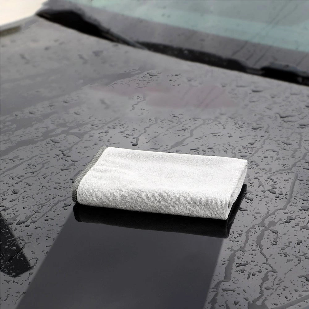 Baseus 2 x Microfiber Car tørretørklæde Microfiber 40cm x 40cm Grå (CRXCMJ-0G)