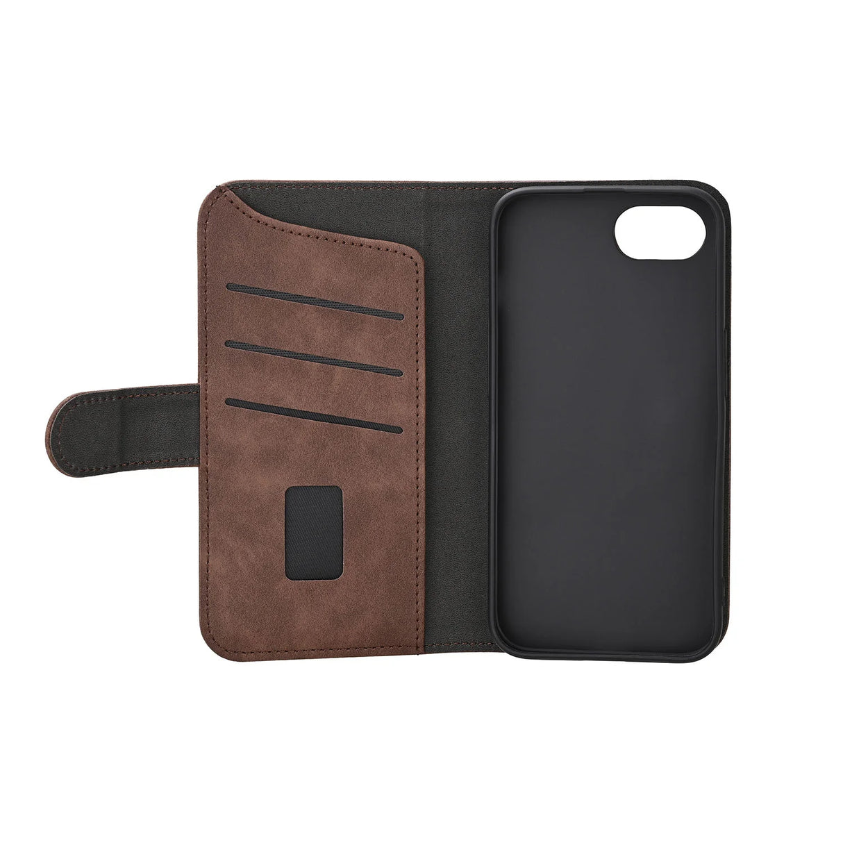 Wallet iPhone 16e Classic 3 Kort MagSerie Brun