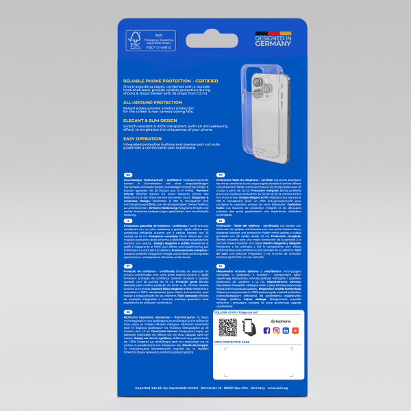 prio Beskyttelsesetui til Samsung S26 Ultra Clear