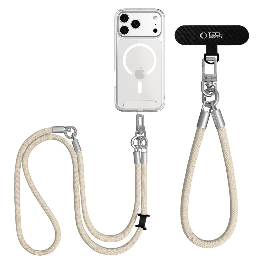 Tech Protect C10 S Rebskursbody Og Håndledstaske ørkenbeige/Titanium