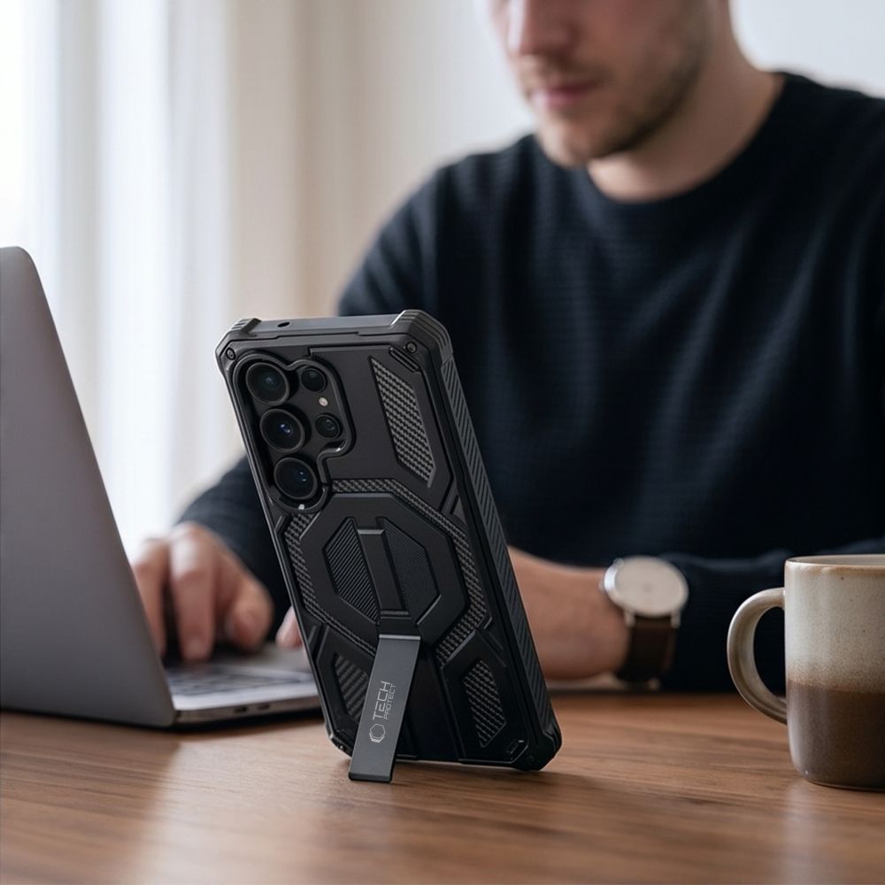 Tech Protect Magblast Magsafe + Glas 2 Pak Galaxy S26 Ultra Sort