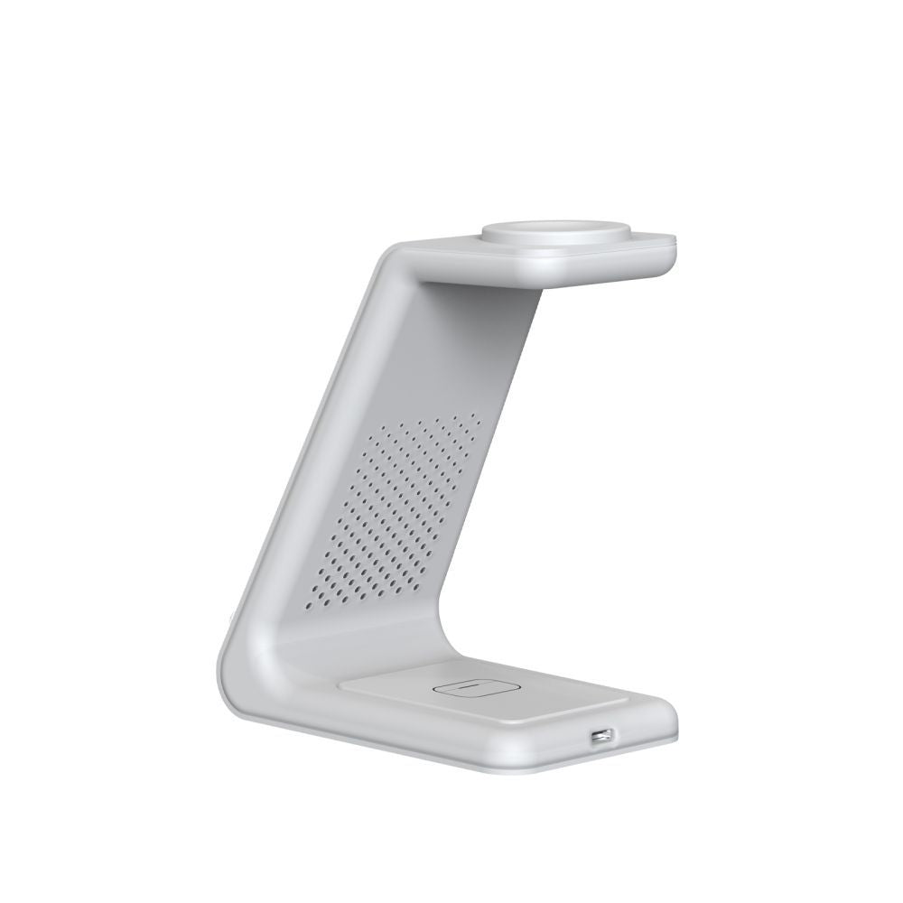 Tech Protect Qi15 W A36 3 I 1 Trådløs Oplader Til Apple Hvid