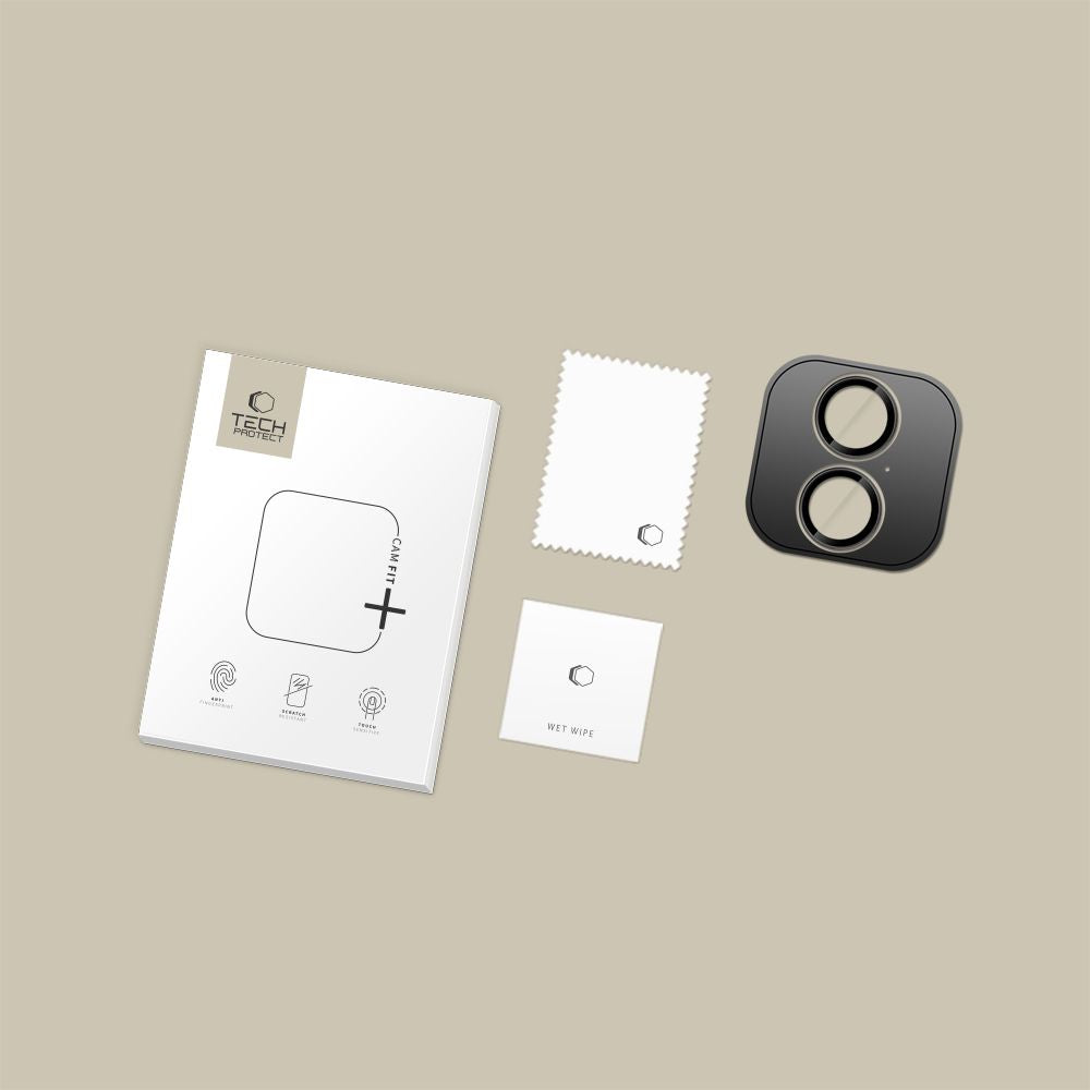 Kamera Beskyttelse Tech Protect Camring Fit+ Iphone 16 / 16 Plus / 17 Sort