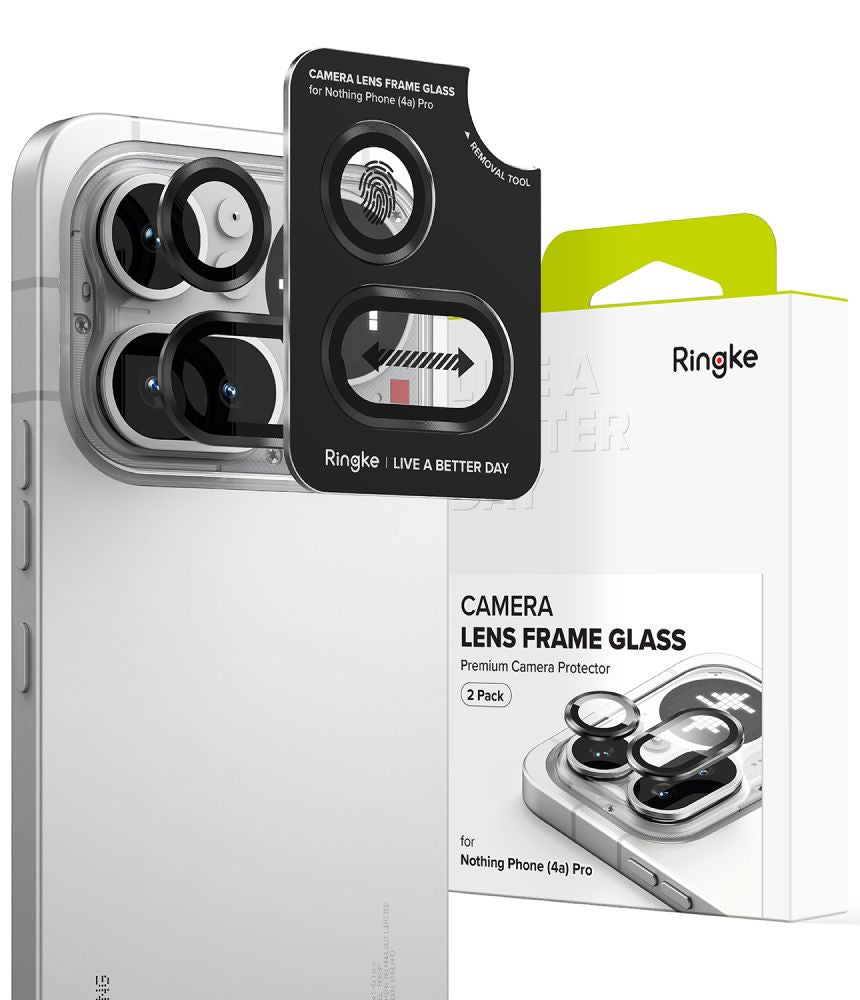 Kamera Beskyttelse Ringkamerabeskytter 2 Pak Til Nothing Phone 4 A Pro Sort
