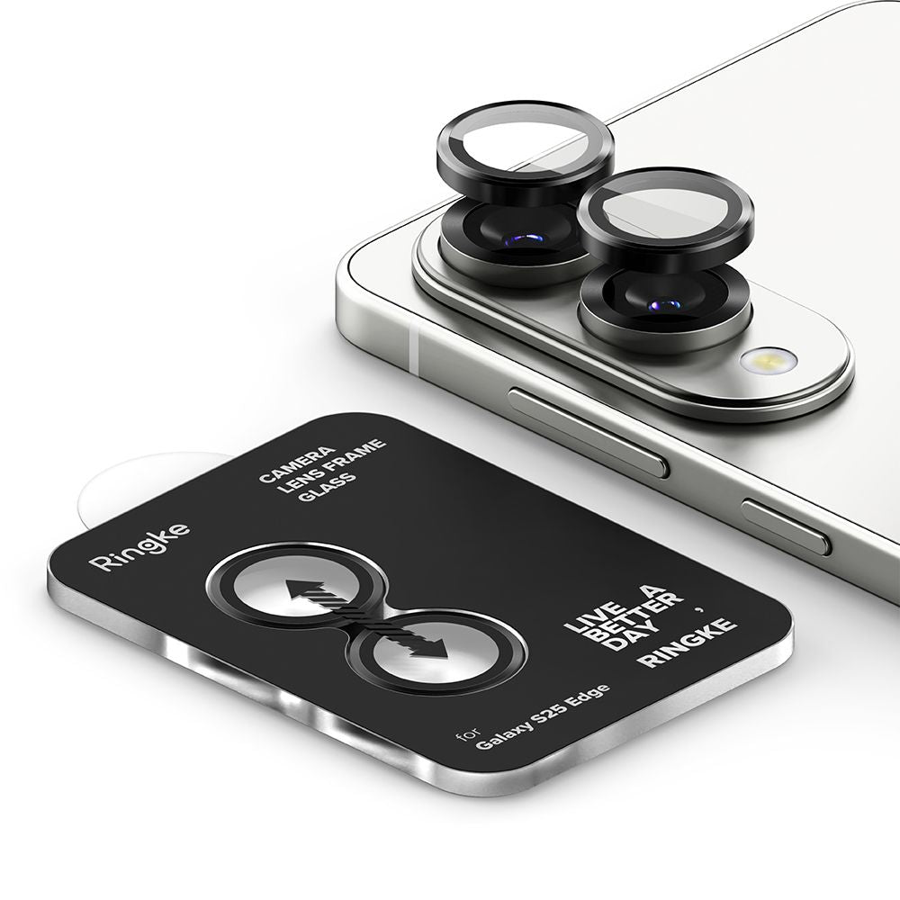 Kamera Beskyttelse Ringke Kamera Rammebeskytter Galaxy S25 Edge Sort